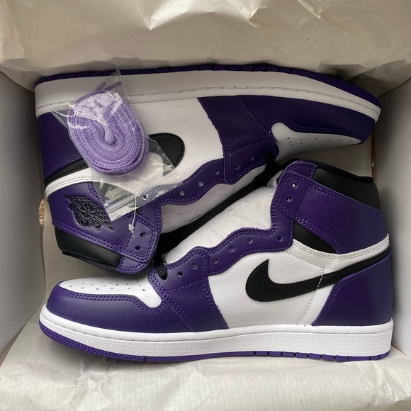 AIR JORDAN 1 retro og “Court Purple” deadstock 11M - Picture 1 of 7